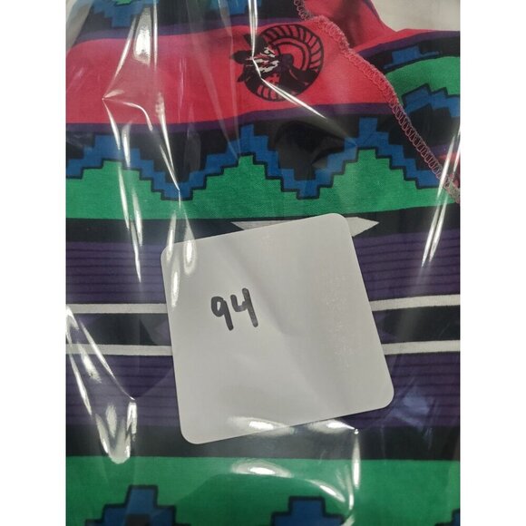 Wrangler Brushpopper Shirt Sz Xlong Tails 16.5-36 Striped Native American Aztec - Picture 16 of 16